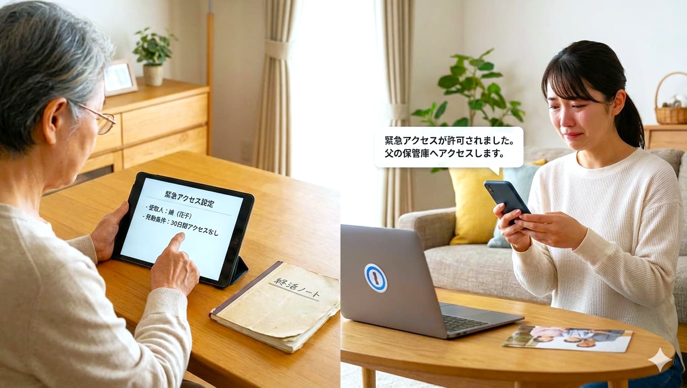 パスワードマネージャー デジタル遺品 引き継ぎ